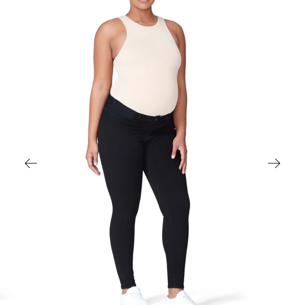 Maternity Good America Black Skinny Jean - Under Belly Style